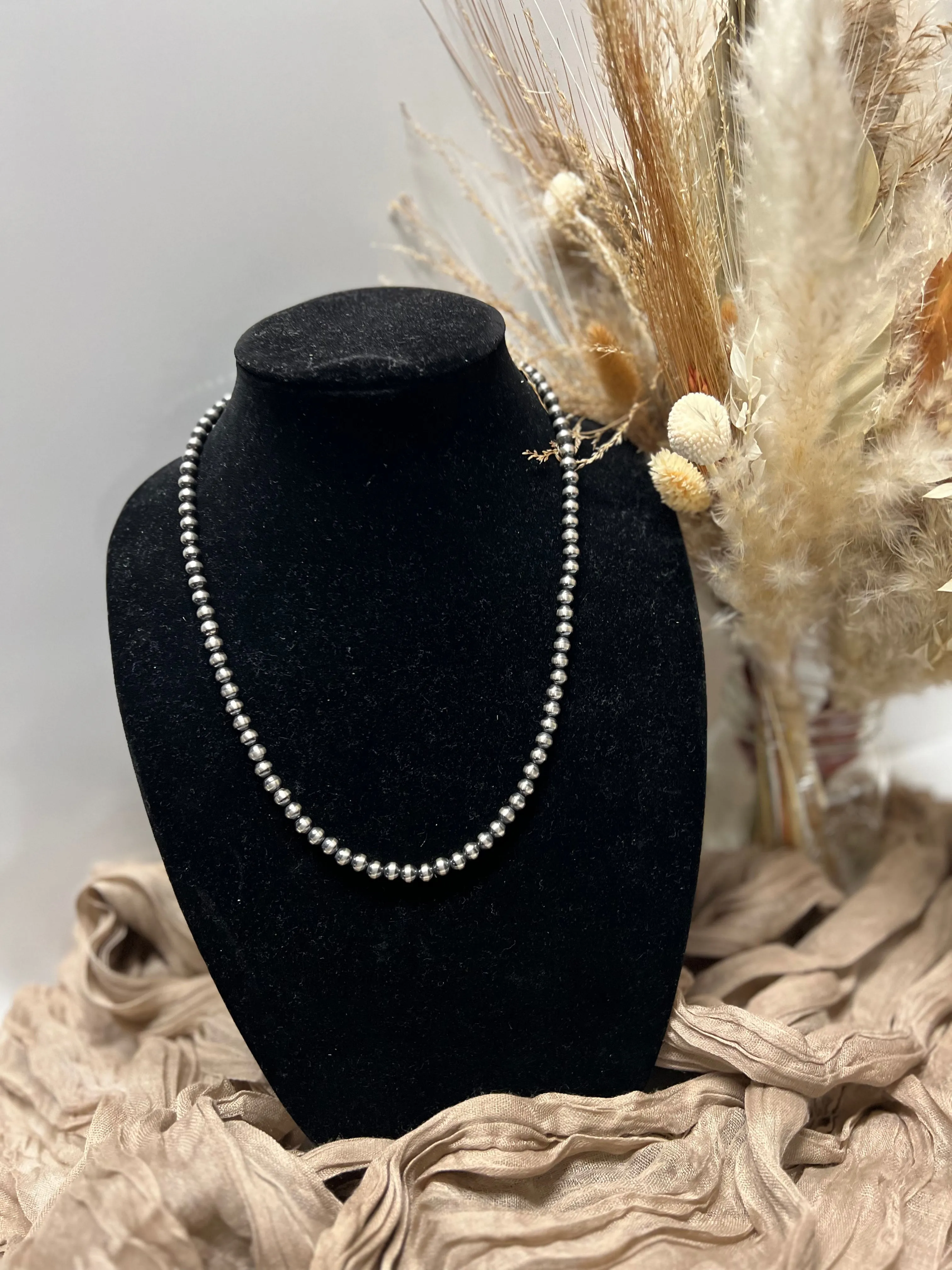 22 inch 6 mm Navajo Pearls
