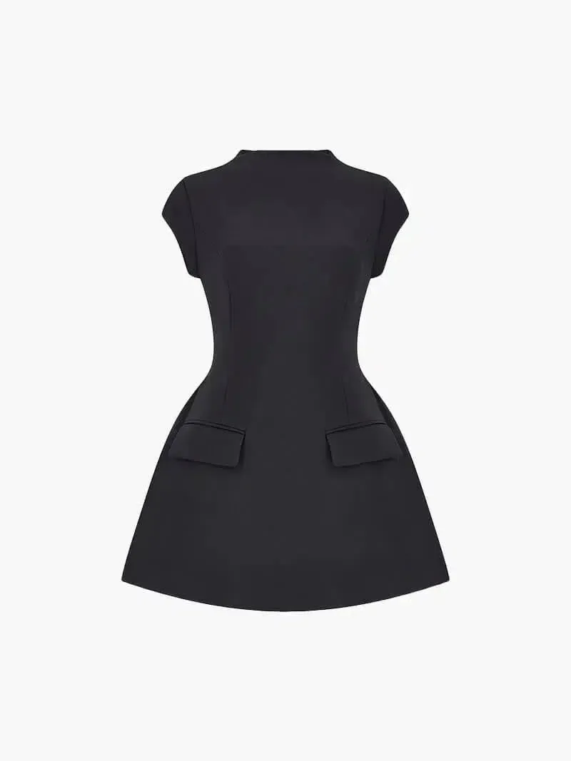 Amelina – Charming front pockets – Mini dress
