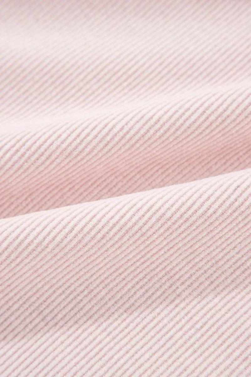Arianna Two-tone Pink Corduroy Shacket
