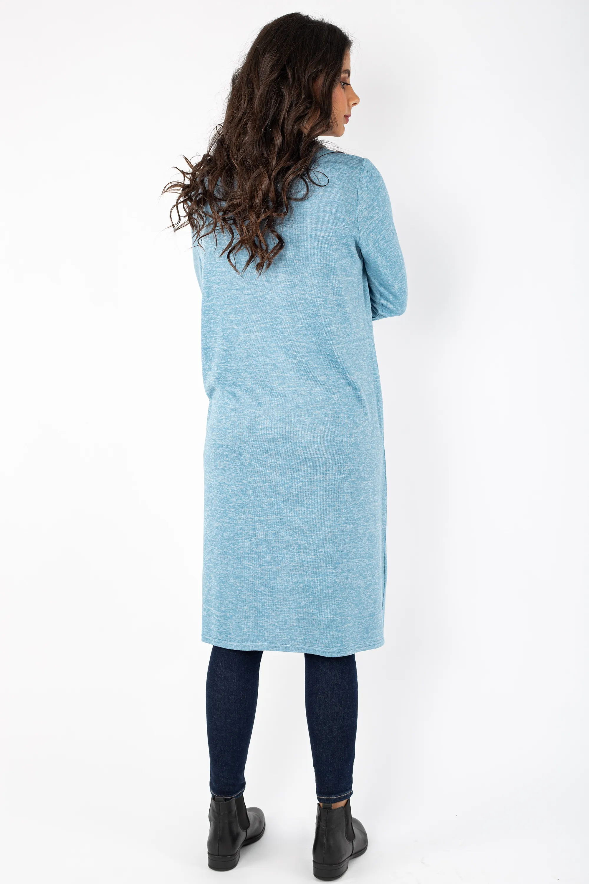 Basic Long Knitted Jacket - 140009