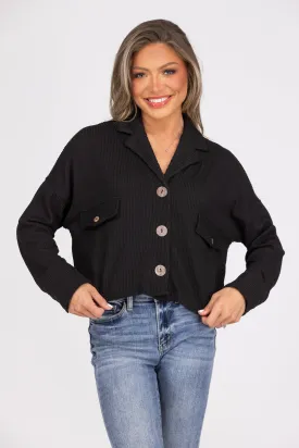 Better Than Ever Cropped Shacket * Final Sale*