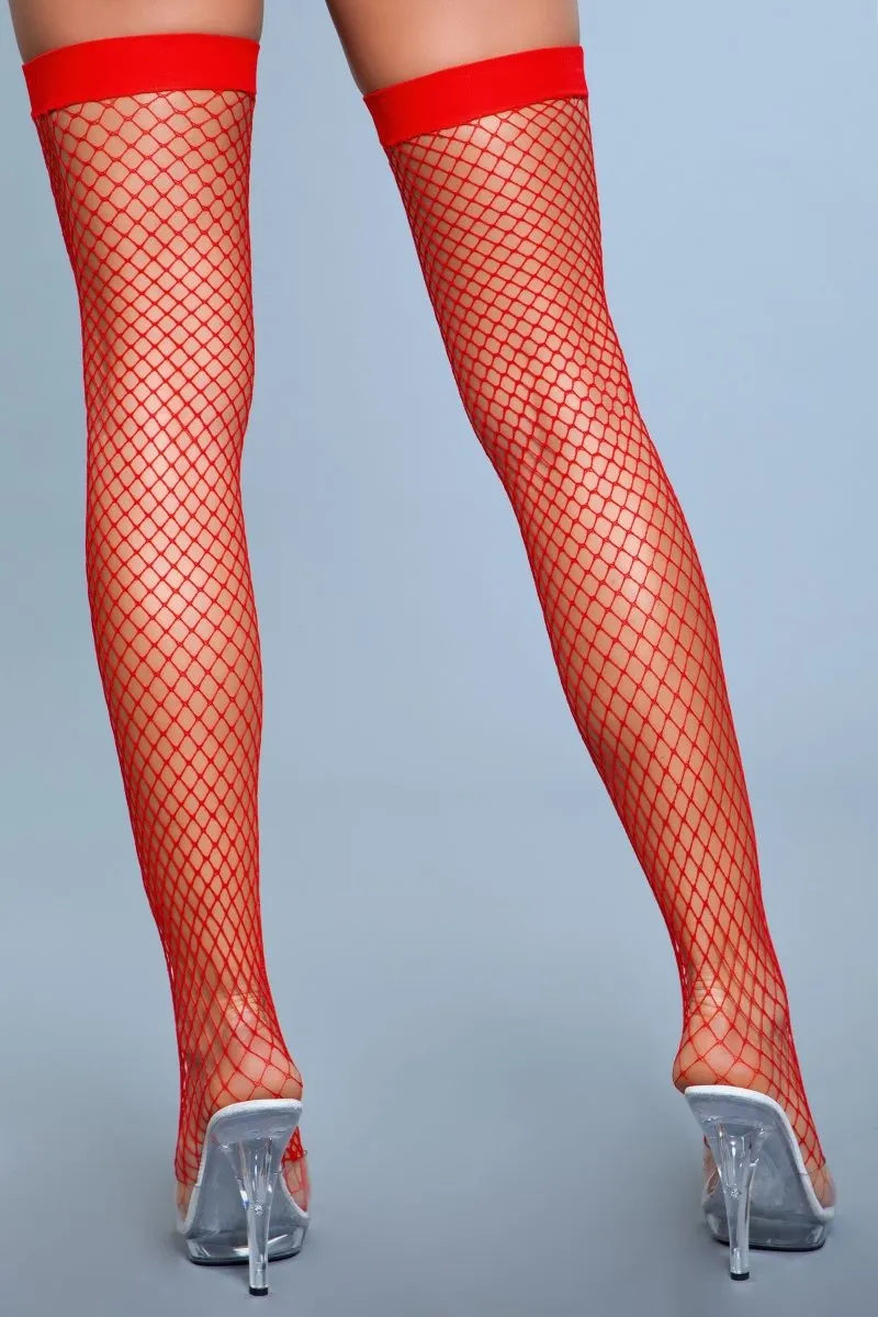 Catch Me If You Can Thigh Highs Red
