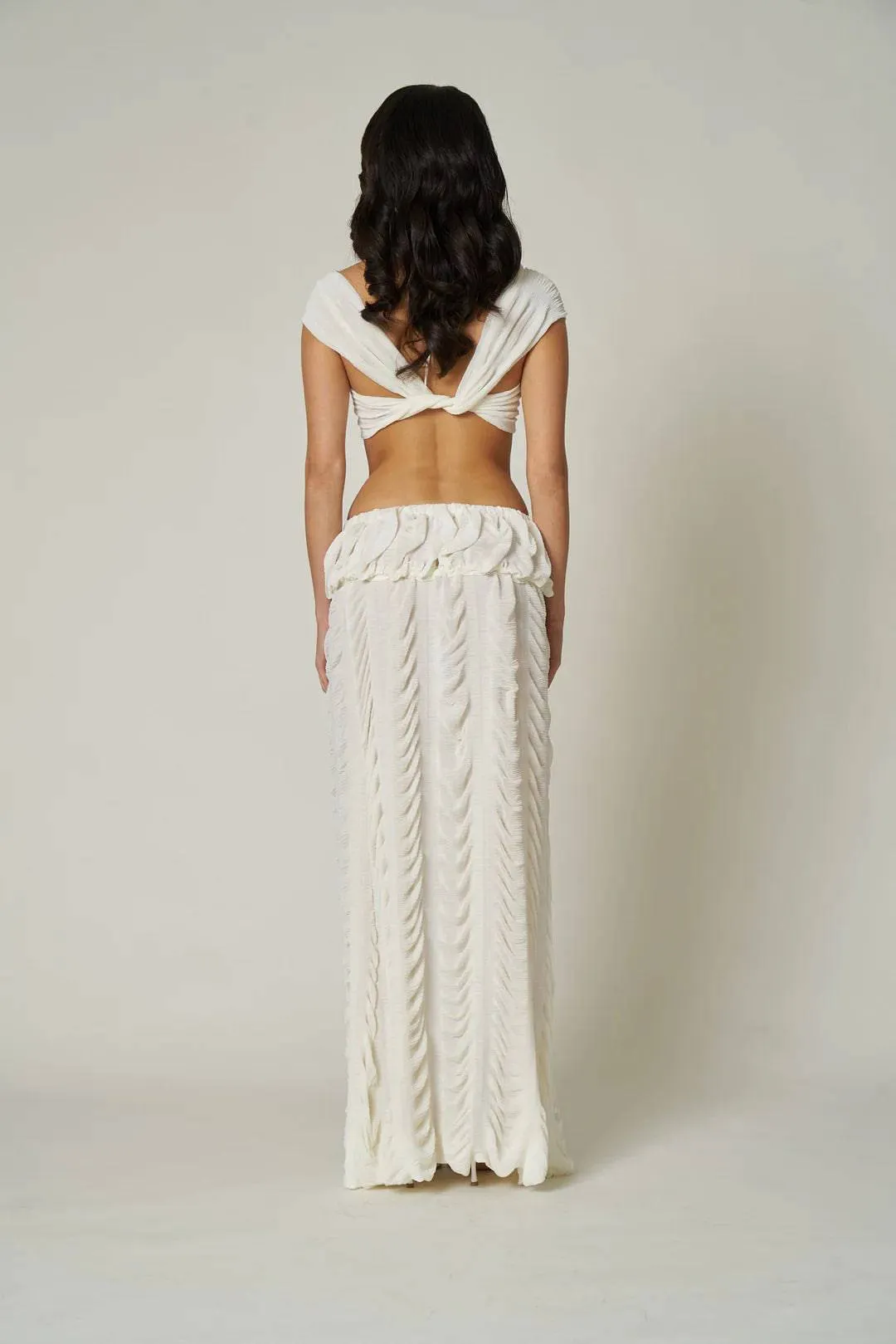 Fait Par Foutch - Antoinette Bra Top and Marion Skirt in Ivory
