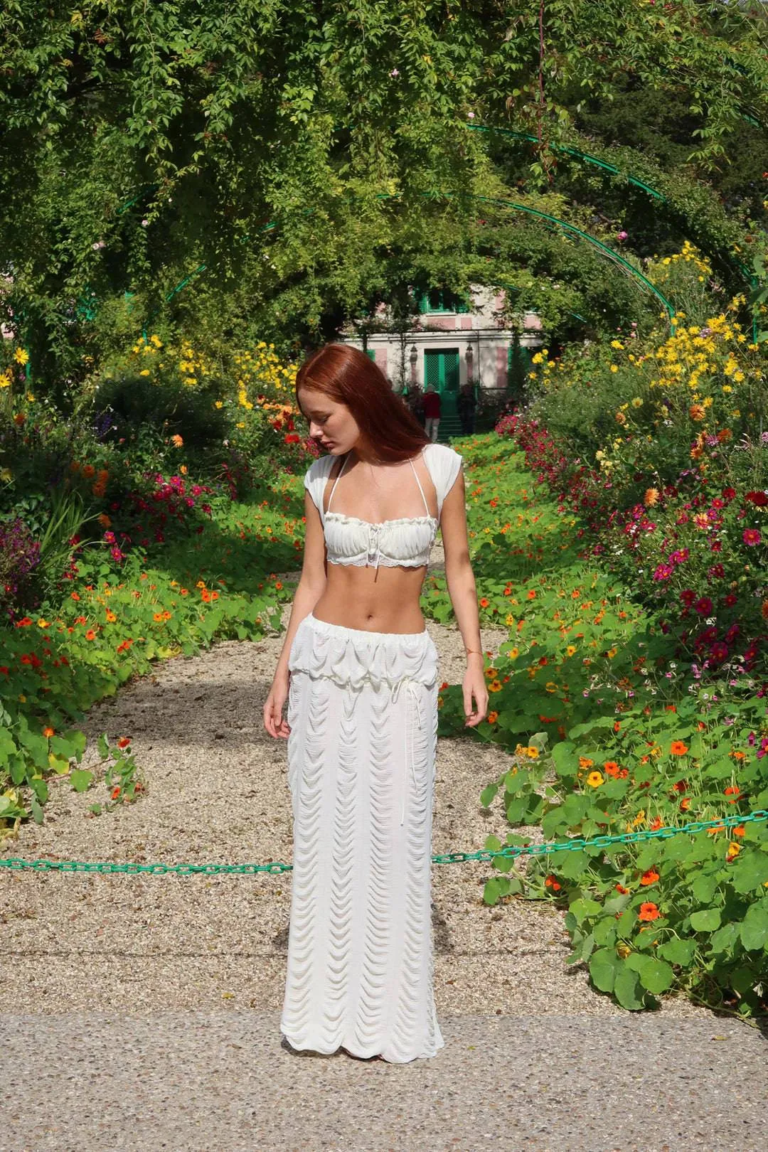 Fait Par Foutch - Antoinette Bra Top and Marion Skirt in Ivory