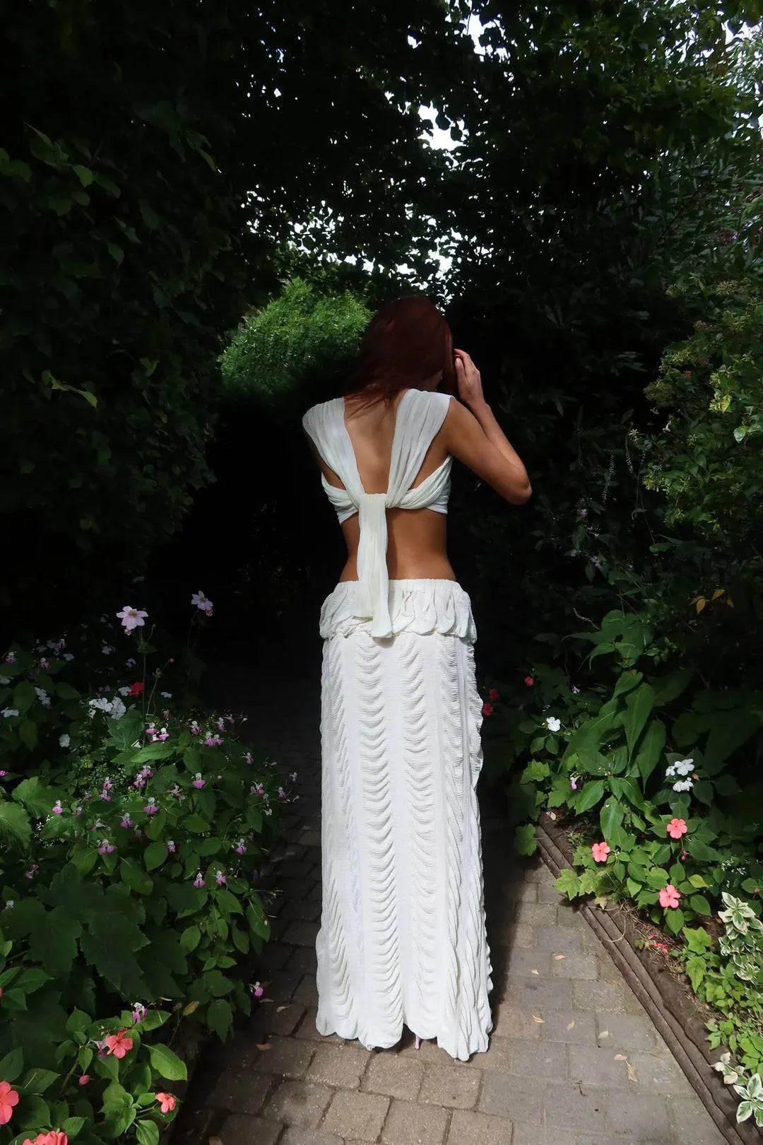 Fait Par Foutch - Antoinette Bra Top and Marion Skirt in Ivory