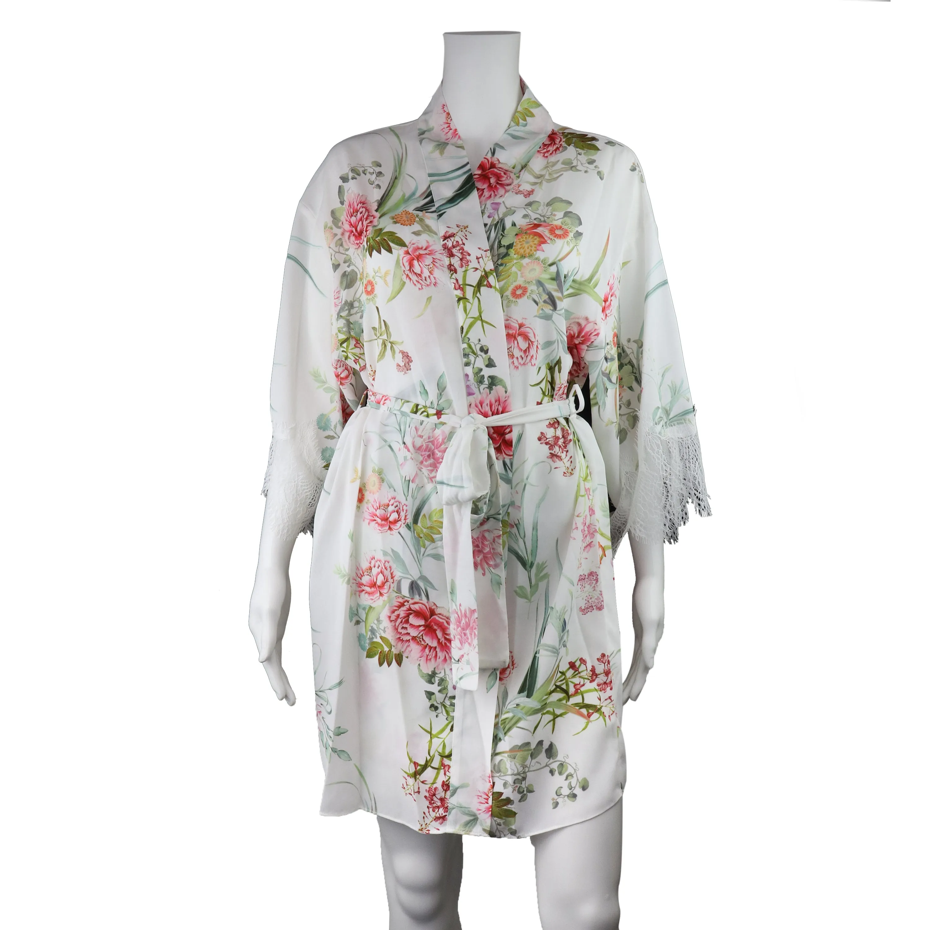 Fiona Floral Print Kimono Robe Q80686