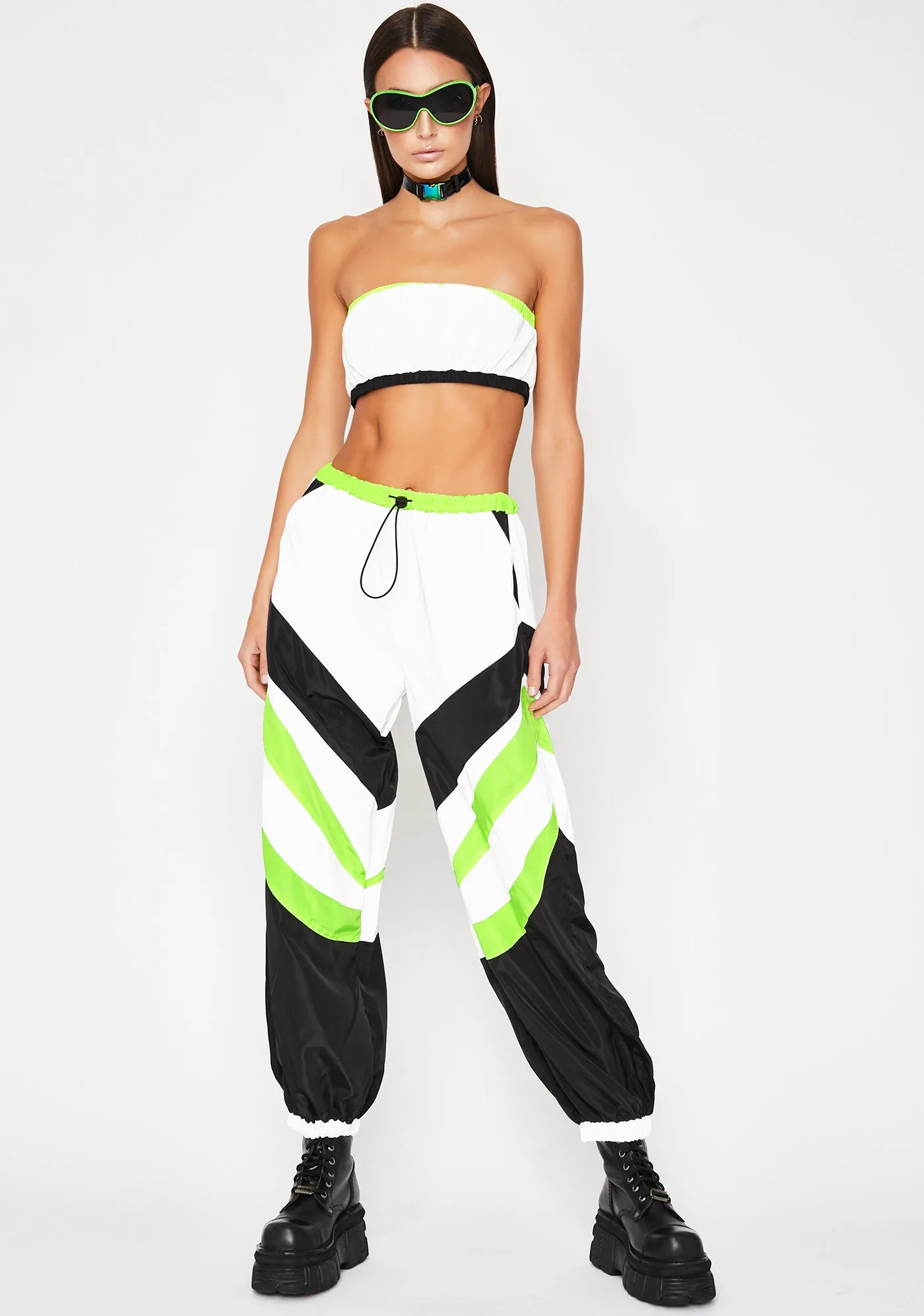 Icy Electric Energy Reflective Pant Set