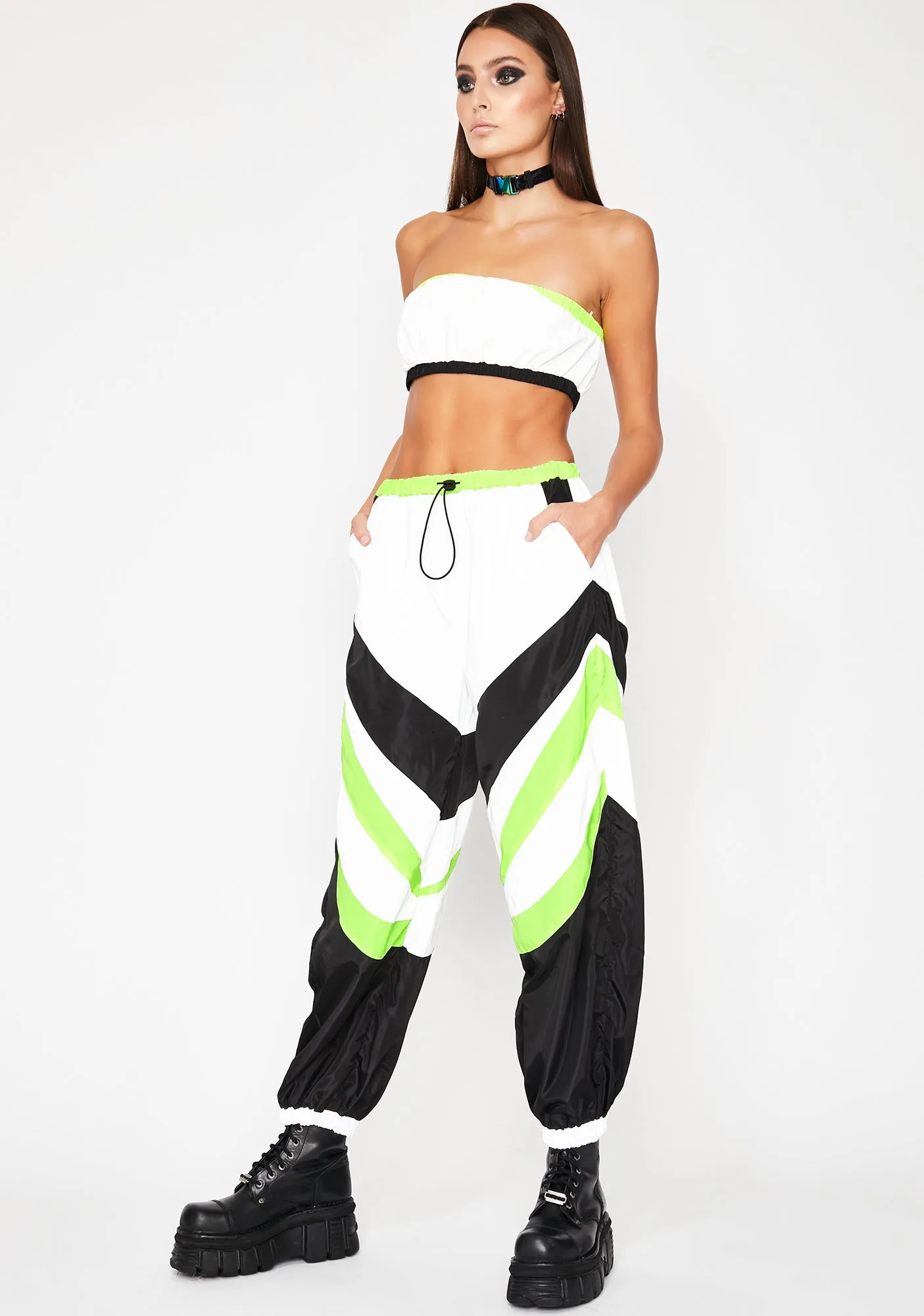Icy Electric Energy Reflective Pant Set
