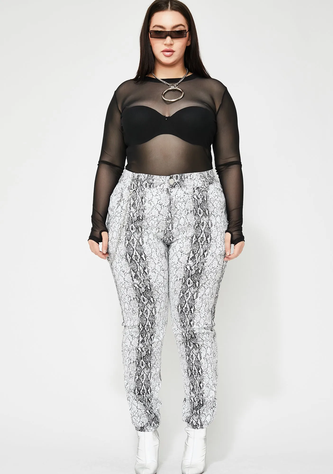 Icy Slayin' Mamba Mami Snakeskin Pants