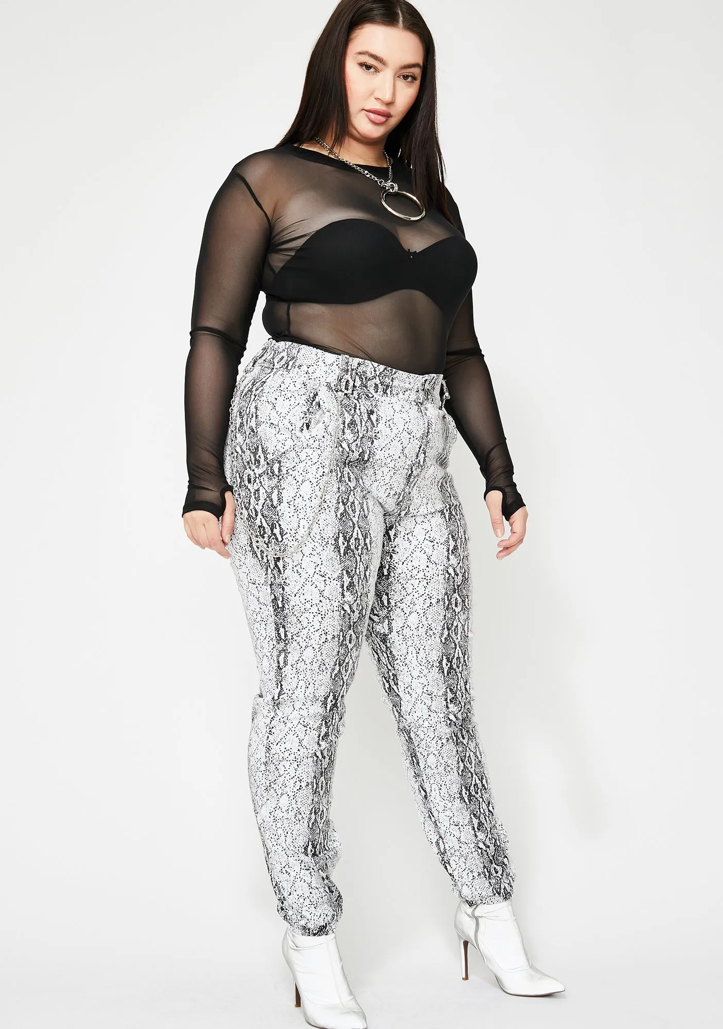Icy Slayin' Mamba Mami Snakeskin Pants