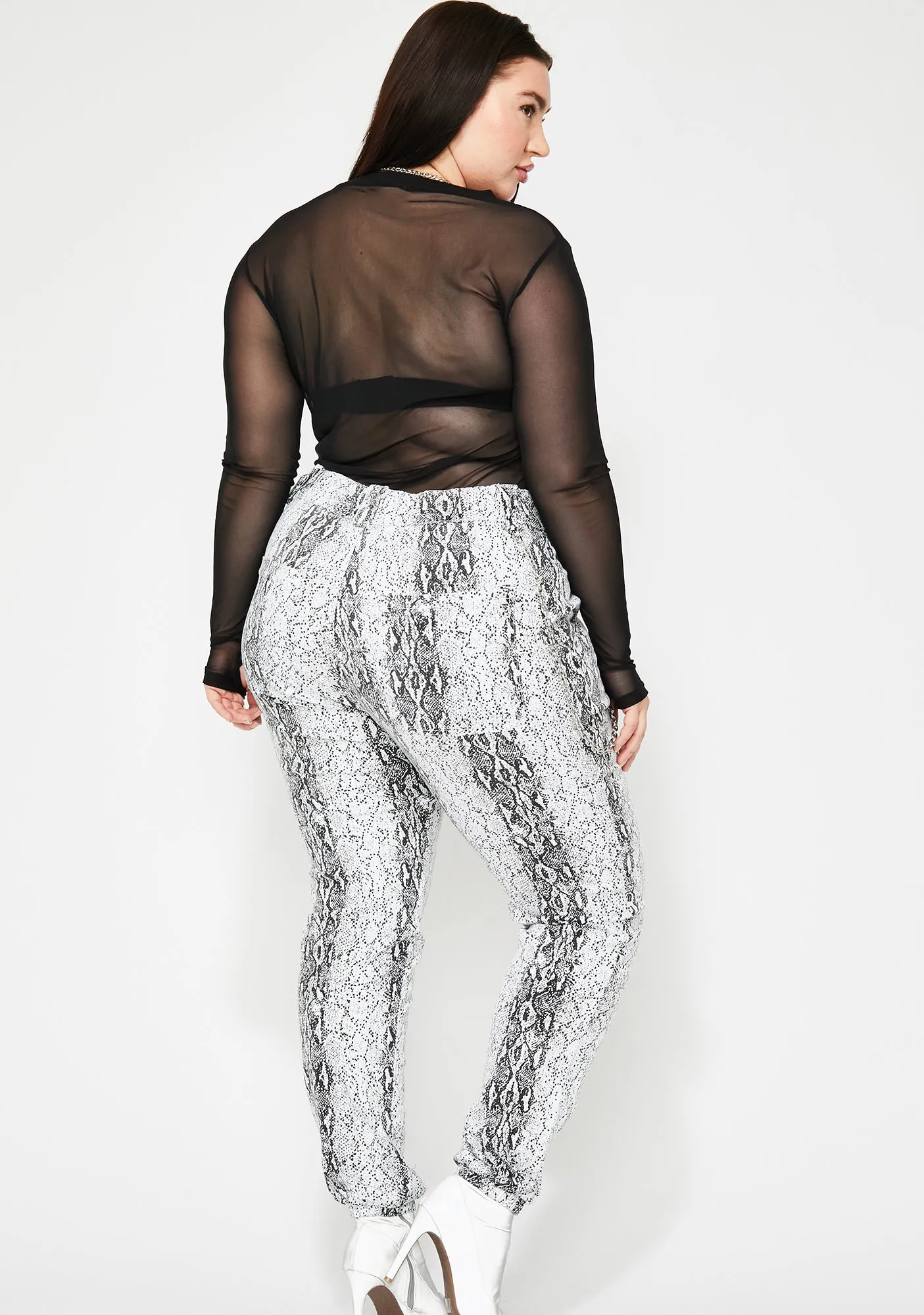 Icy Slayin' Mamba Mami Snakeskin Pants