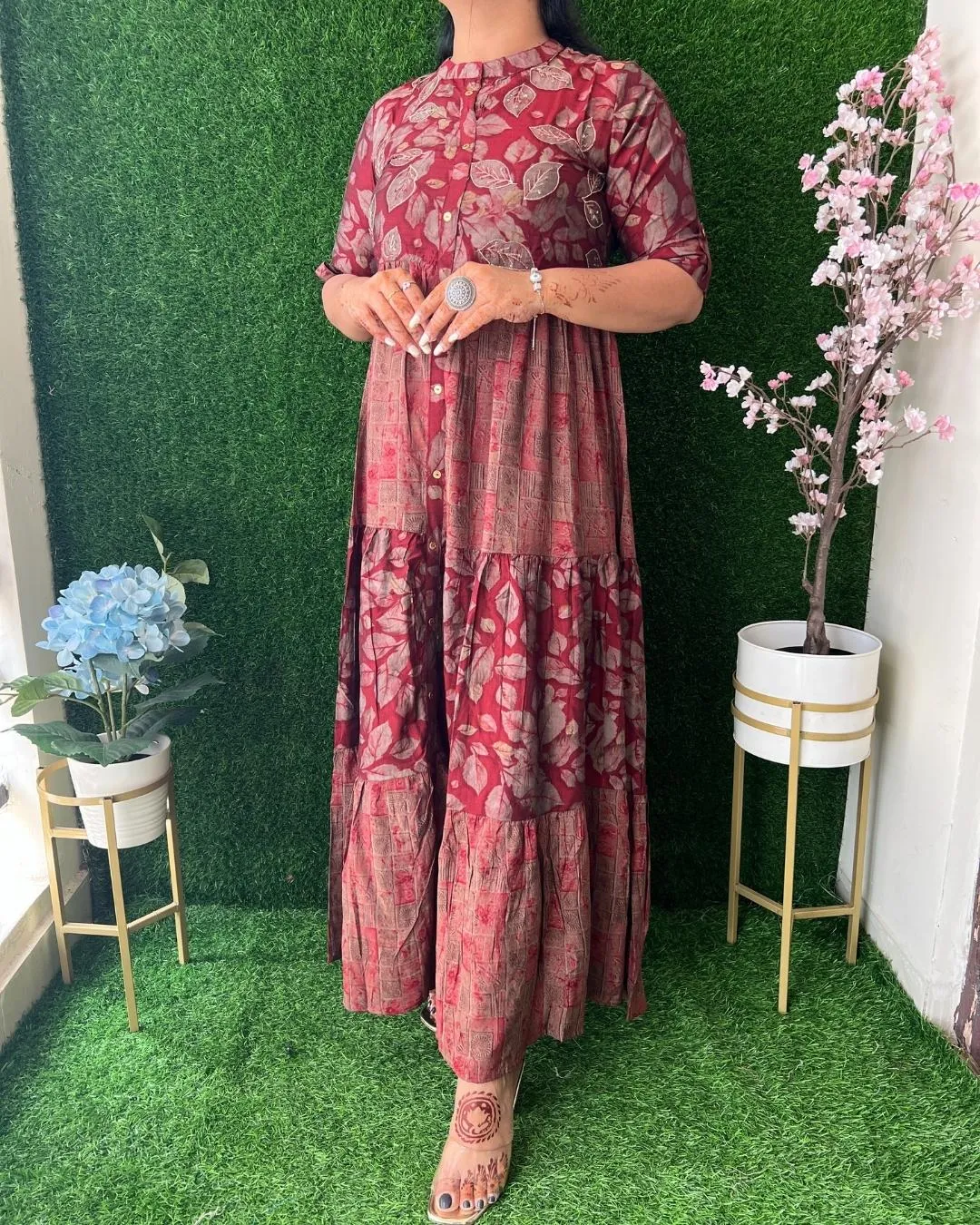 Ilivia Muslin Long Dress