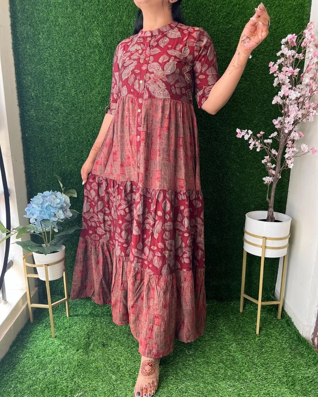 Ilivia Muslin Long Dress