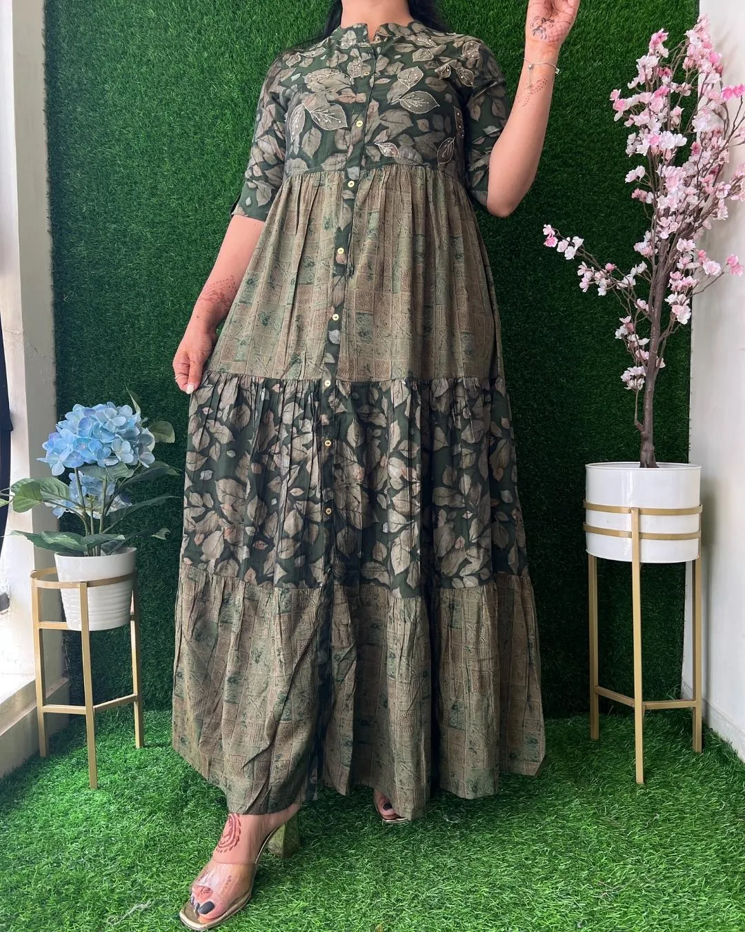 Ilivia Muslin Long Dress