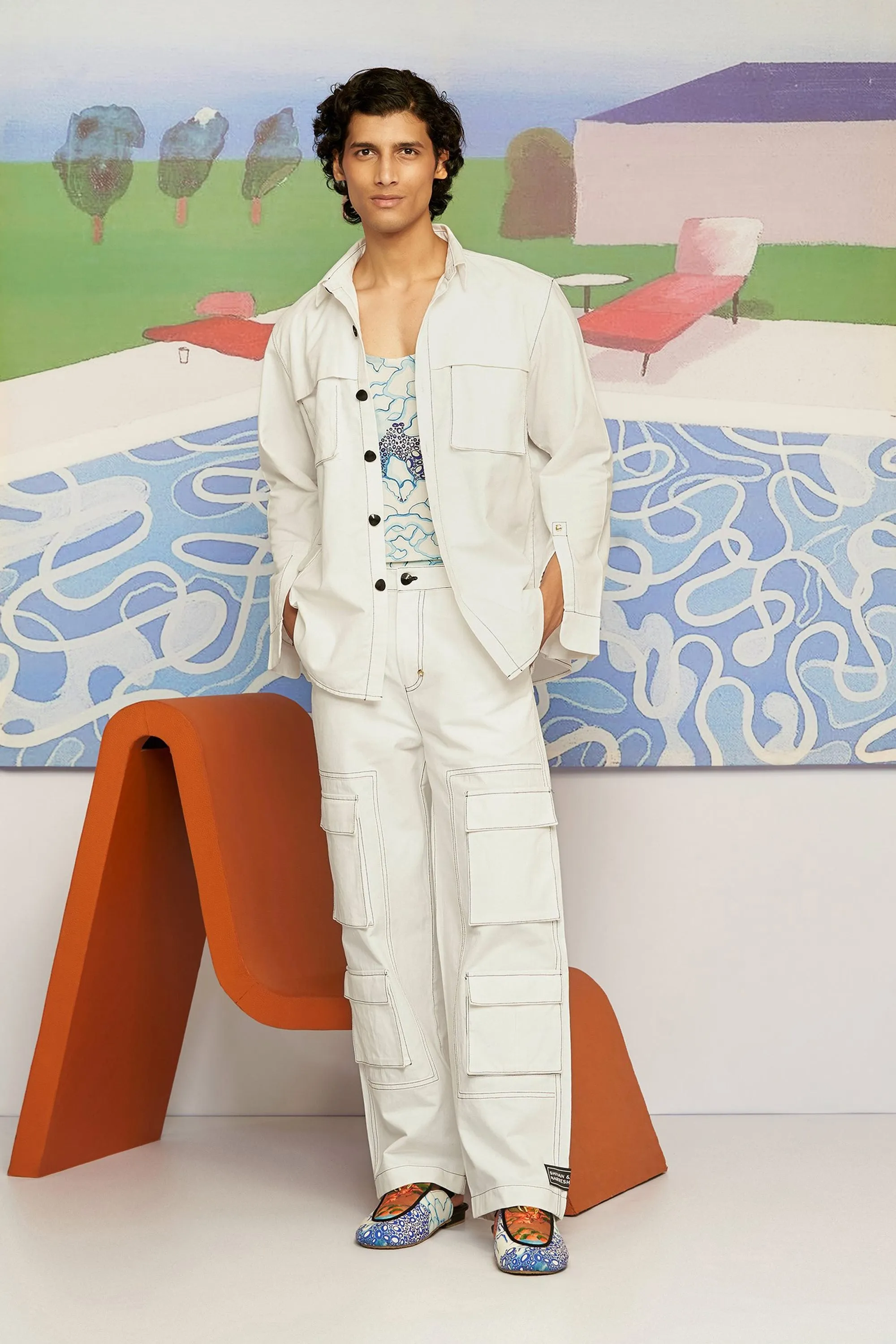 Ivory Linen Over Shirt