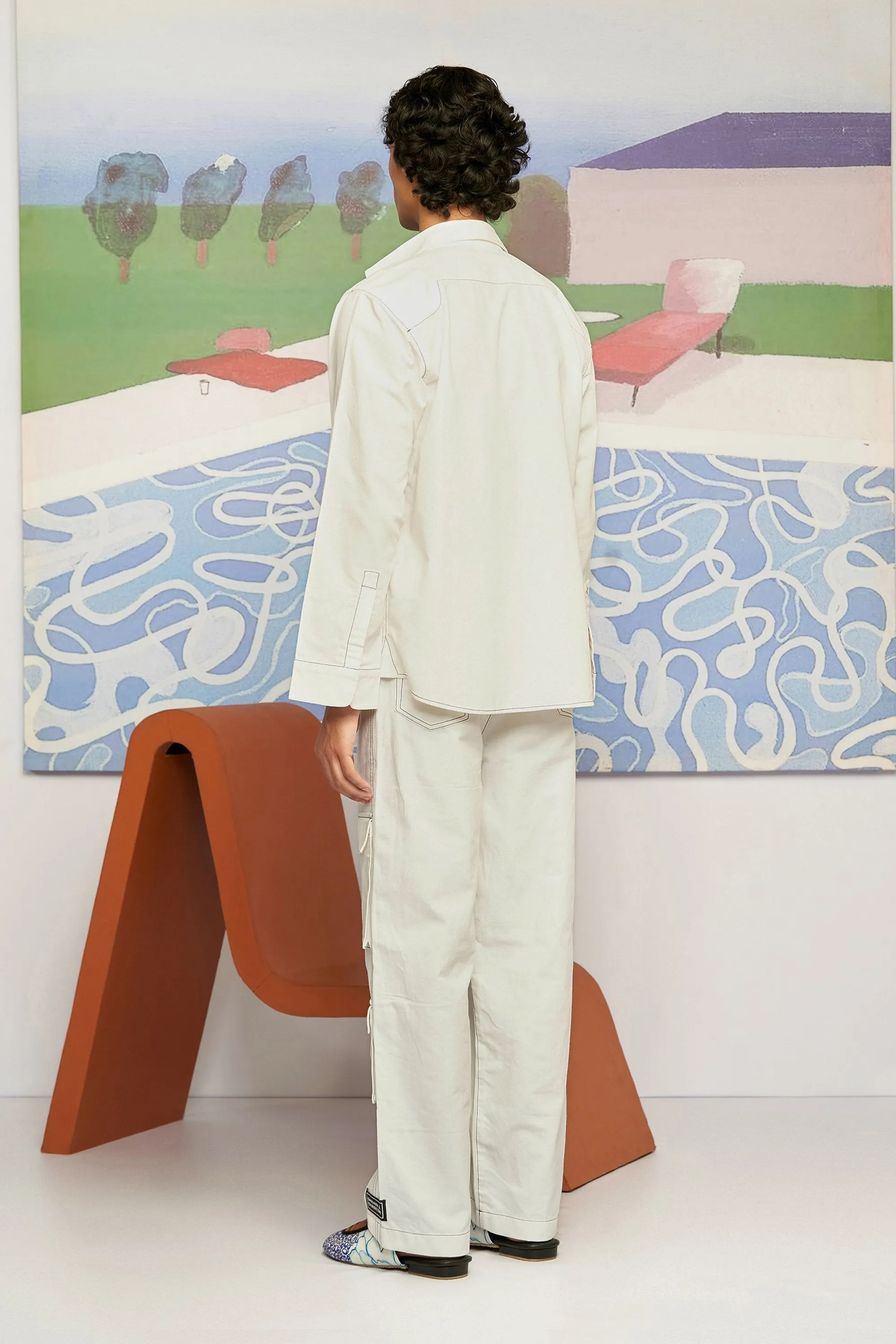 Ivory Linen Over Shirt