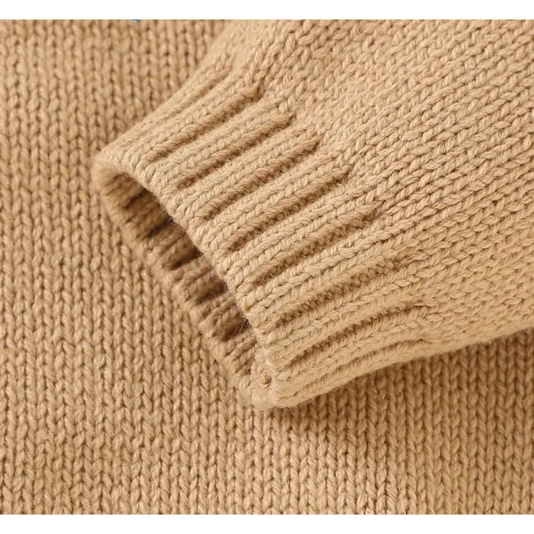 Knitted Deer Ear Cardigan