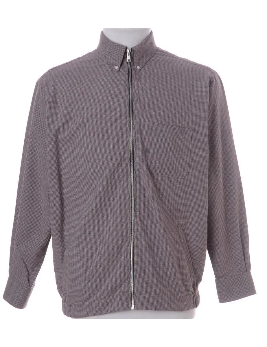 Label Clint Light Weight Purple Bomber Jacket