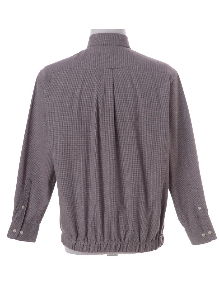 Label Clint Light Weight Purple Bomber Jacket
