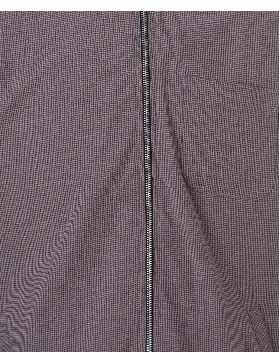 Label Clint Light Weight Purple Bomber Jacket