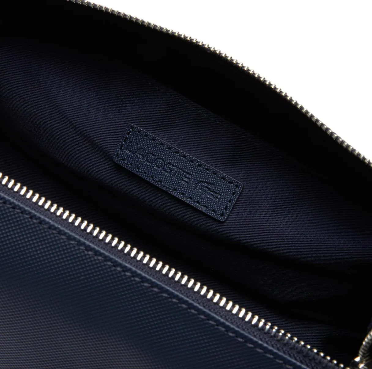Lacoste Classic Leather Toilet Kit - Peacoat