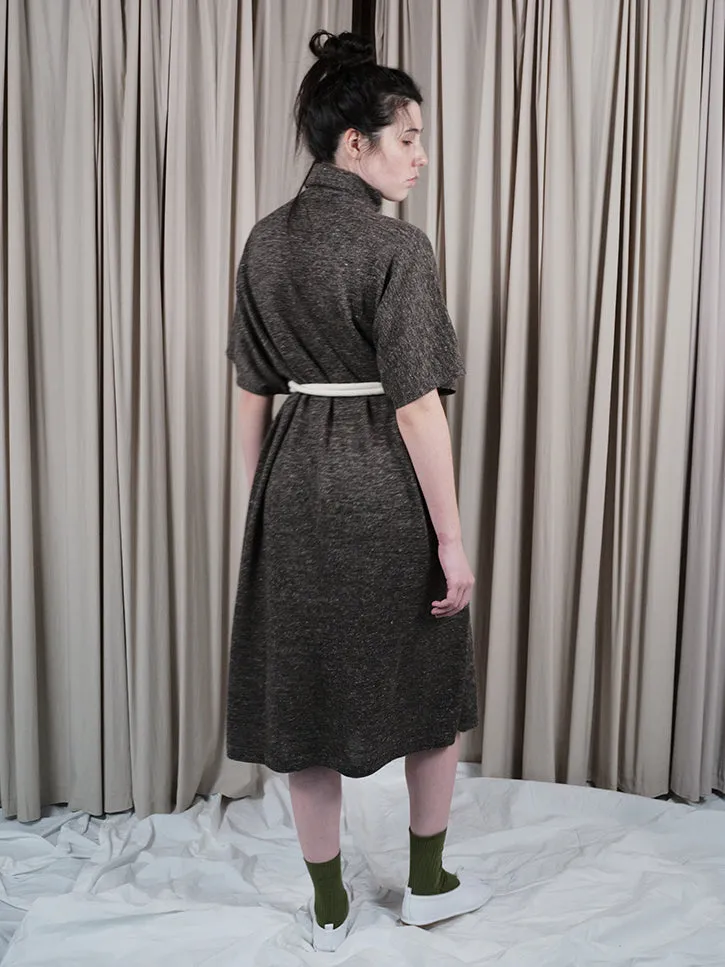 Lauren Manoogian Turtleneck Caftan, Blackened Flax