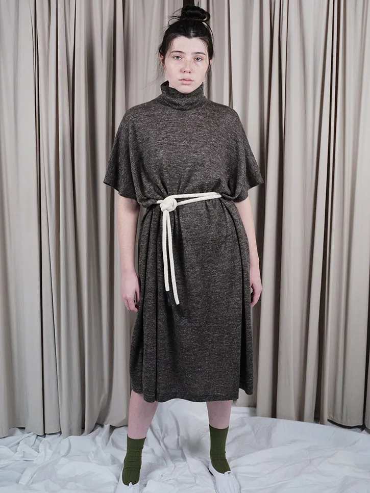 Lauren Manoogian Turtleneck Caftan, Blackened Flax