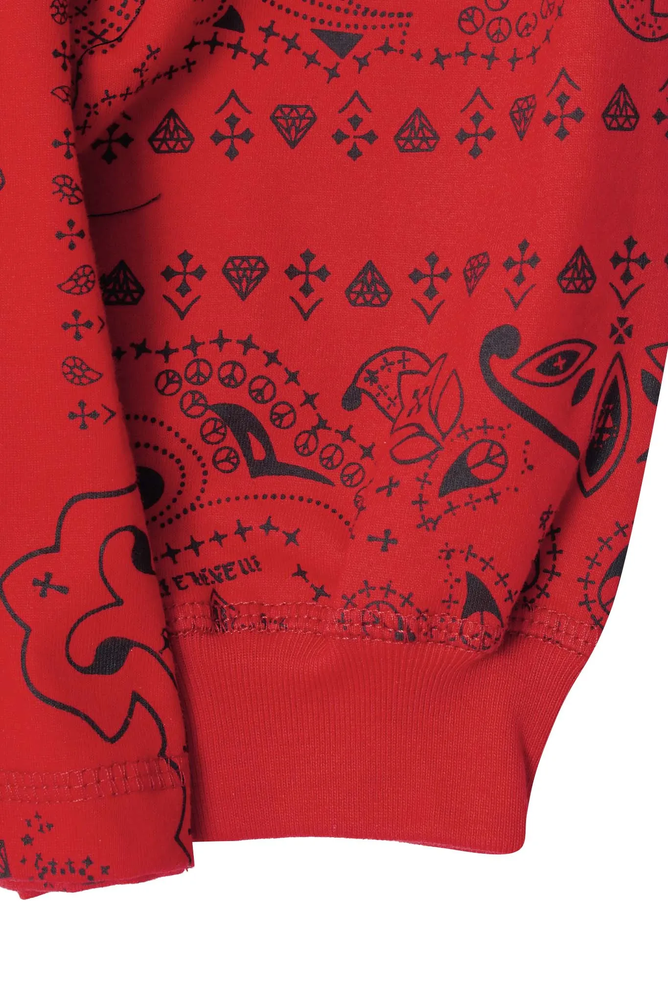 LONGSLEEVE TEE IN CRIMSON PAISLEY