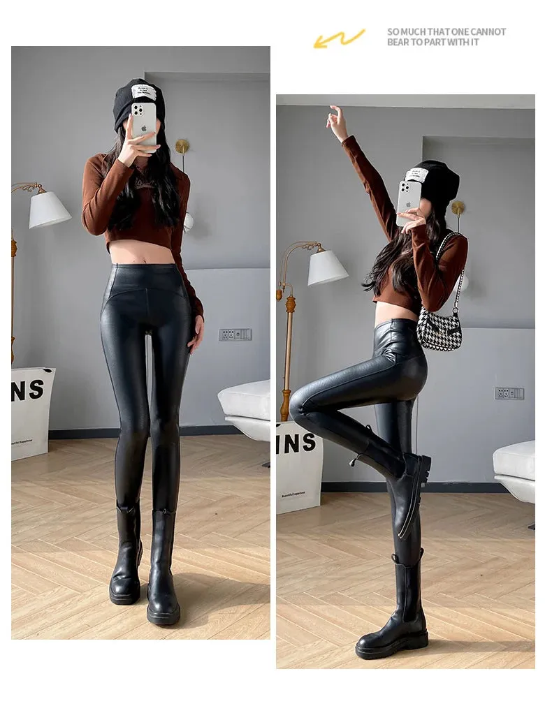 Matte Leather look Leggings
