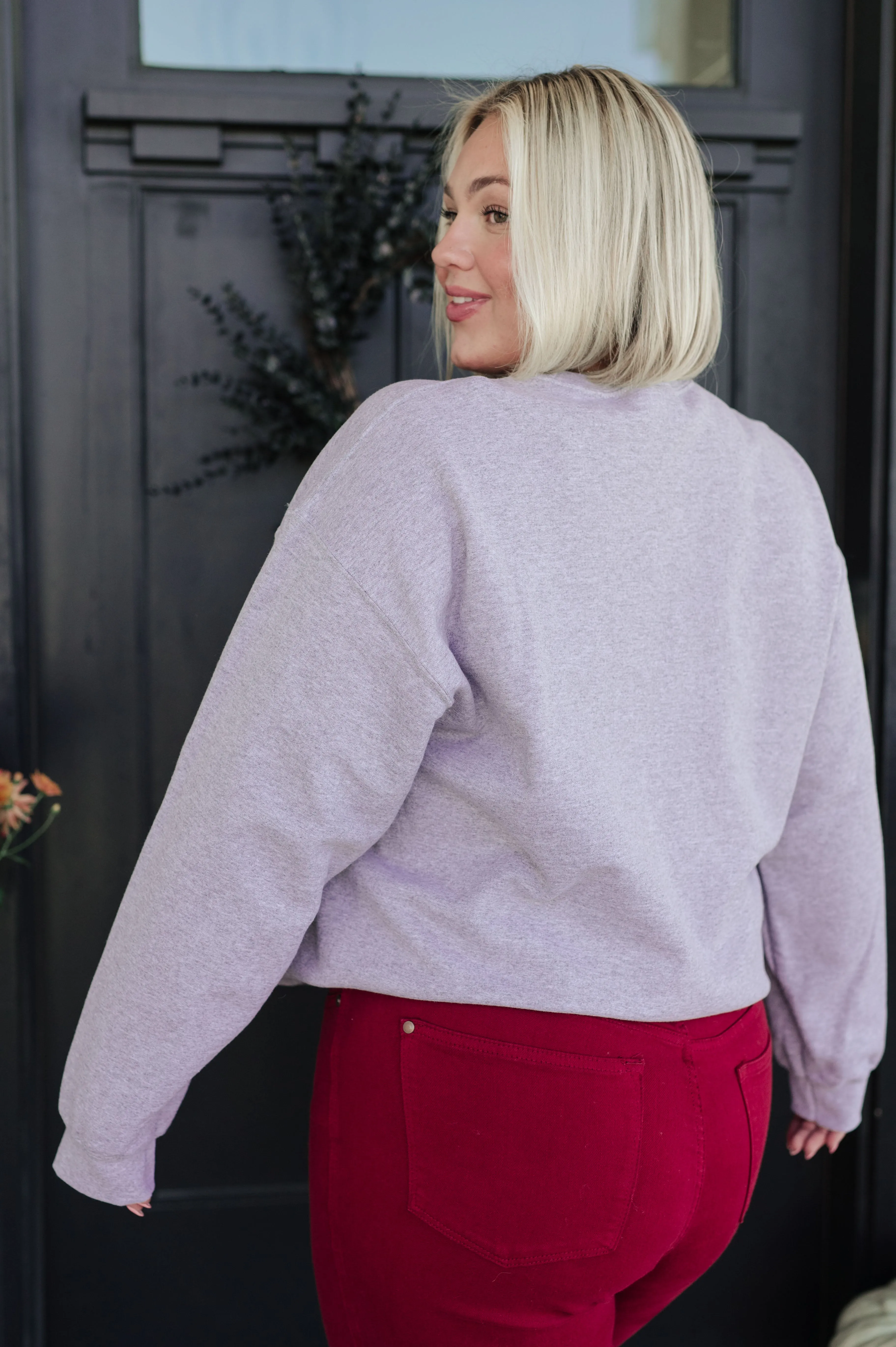 Merry Christmas Sweatshirt in Grey (Reg & Curvy)