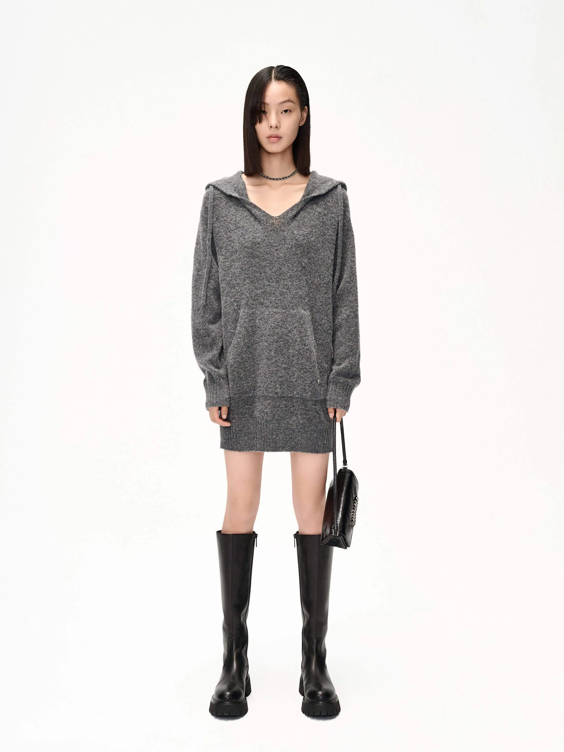 Mini Length Hoodie Dress