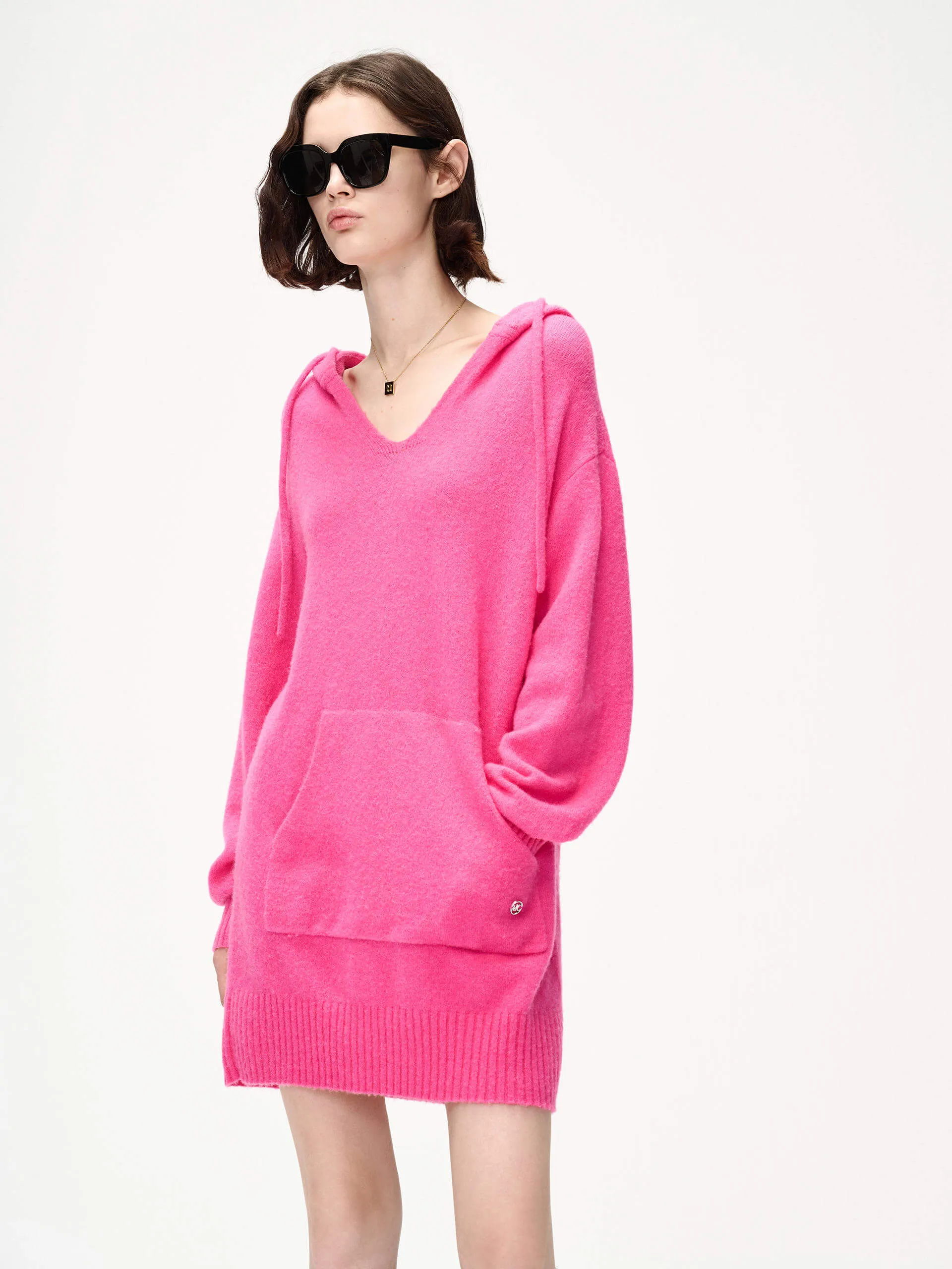 Mini Length Hoodie Dress