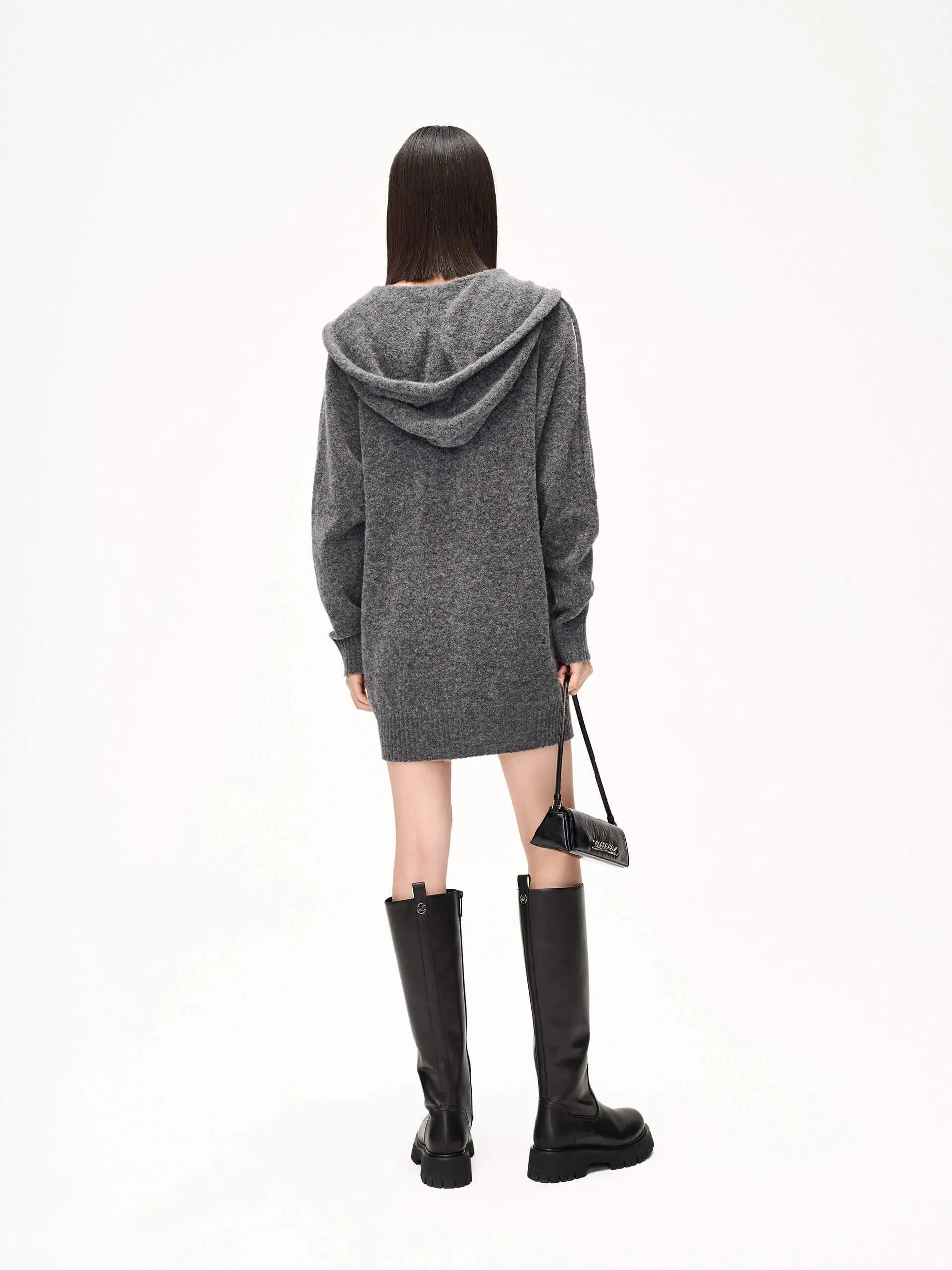 Mini Length Hoodie Dress