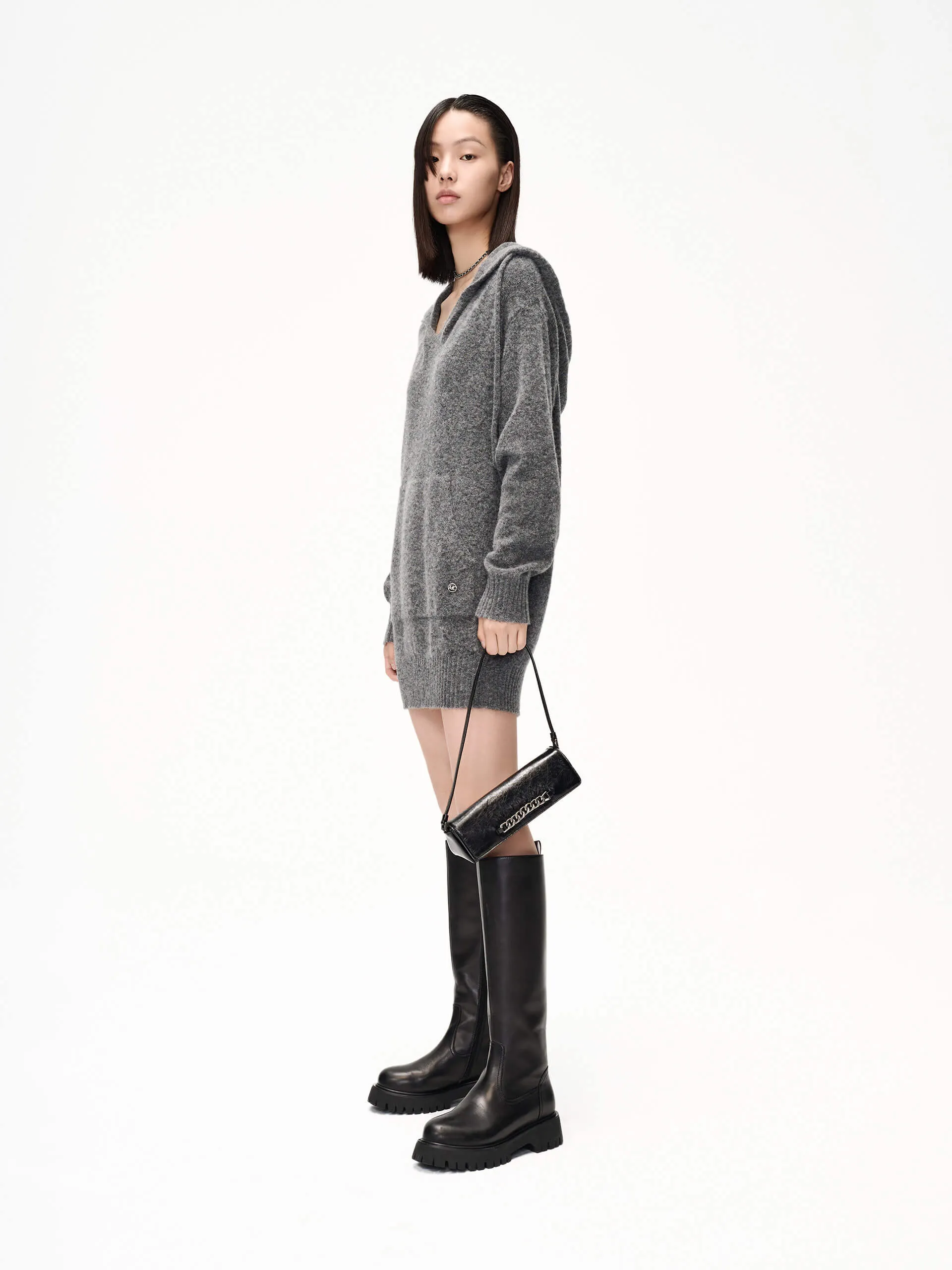 Mini Length Hoodie Dress
