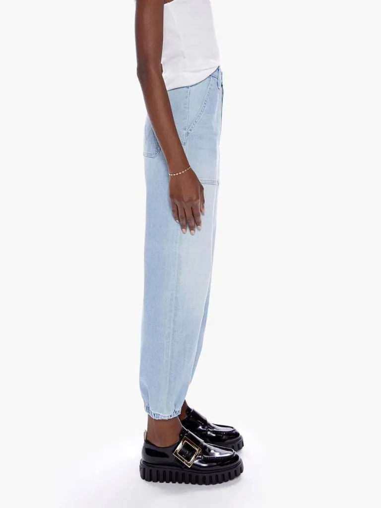 Mother Denim The Wrapper Patch Springy Ankle Jean - Chill Pill