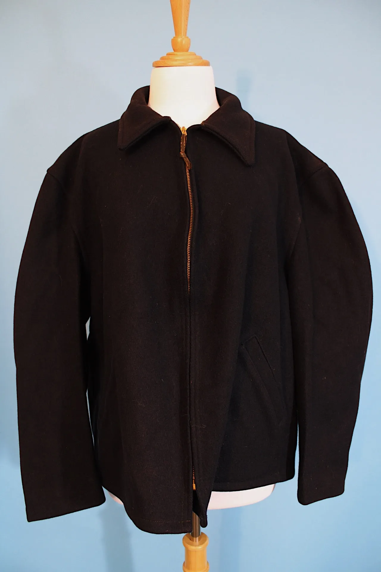 Navy Wool Shacket