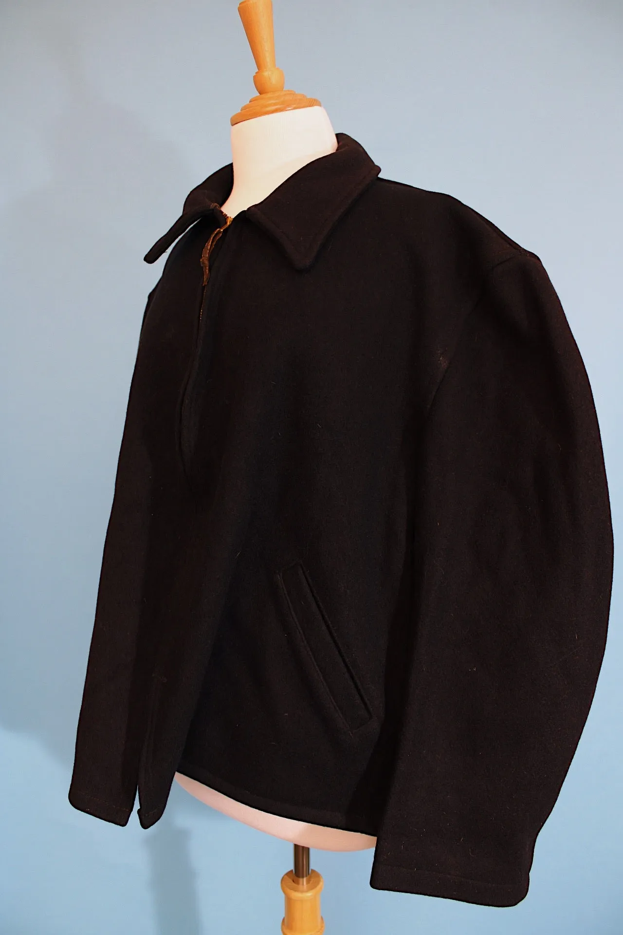 Navy Wool Shacket