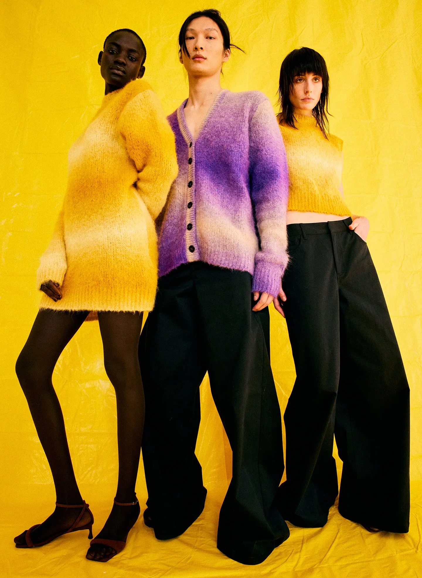 Ombre Superfine Alpaca Grandpa Cardigan