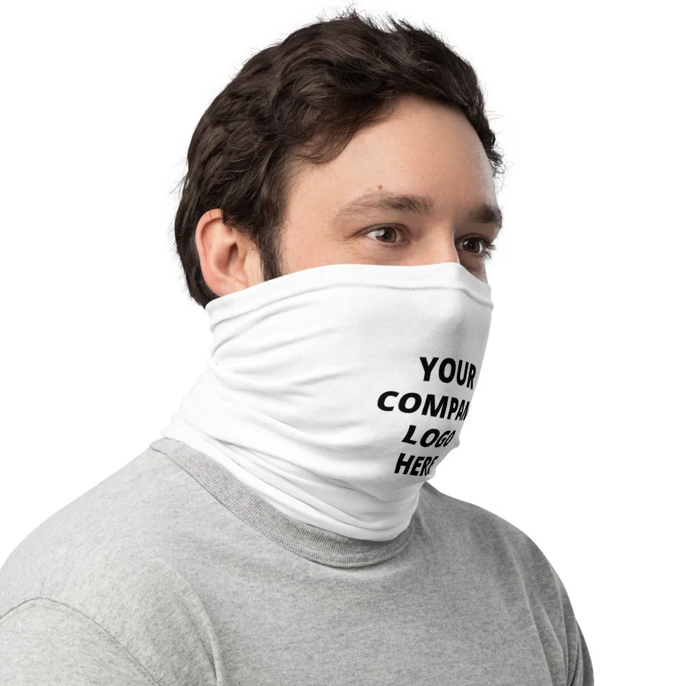 Personalized Custom Logo Face Mask, Washable Face Covering Neck Gaiter Face Shield
