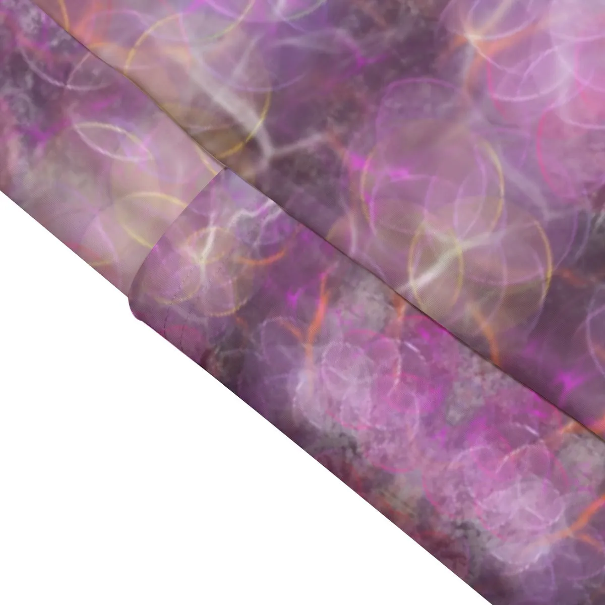 Pink Circles High Waist Leggings With Side Pockets up to 6 XL
