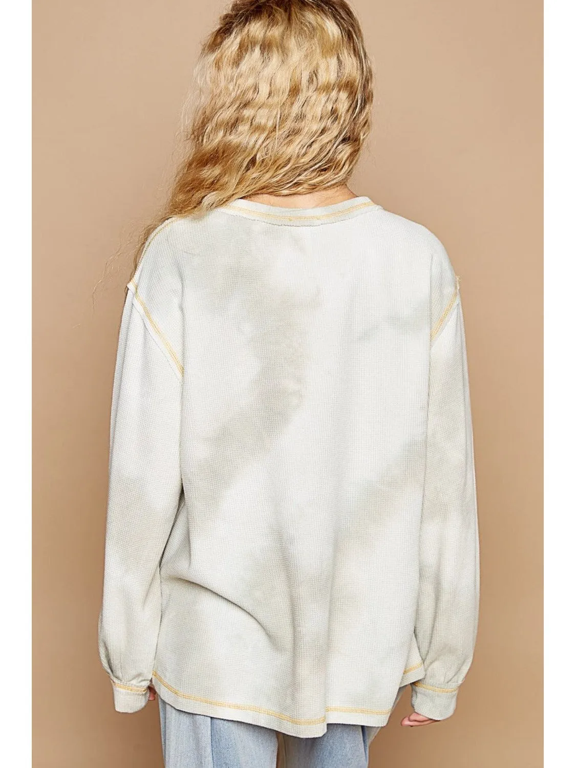 POL Washed Star Patch With Studded Top