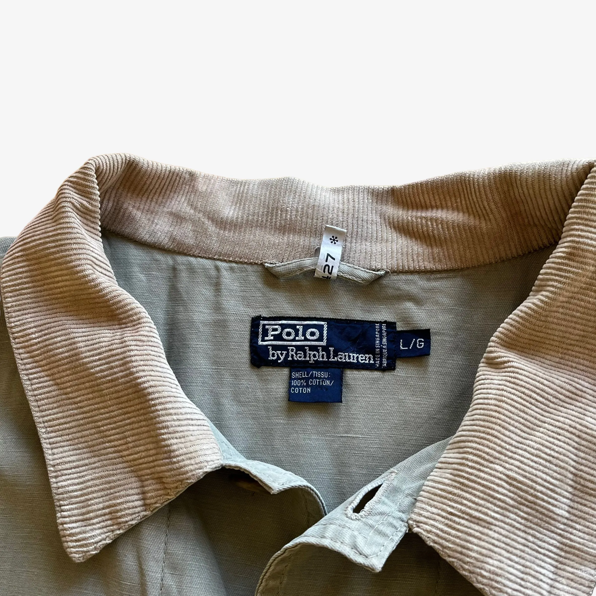 Polo Ralph Lauren Safari Jacket With Corduroy Collar