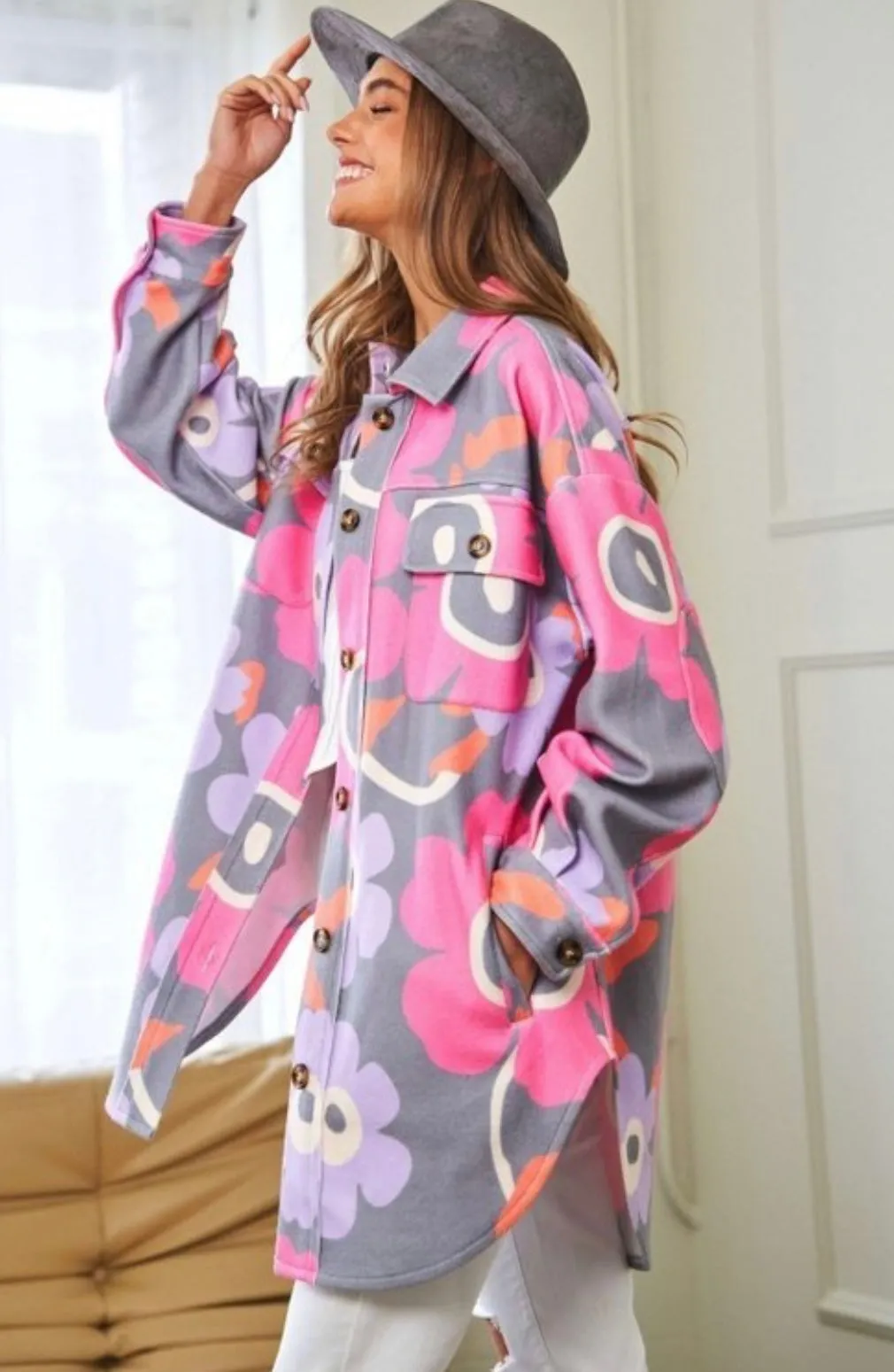 Risa Retro Floral Jacket