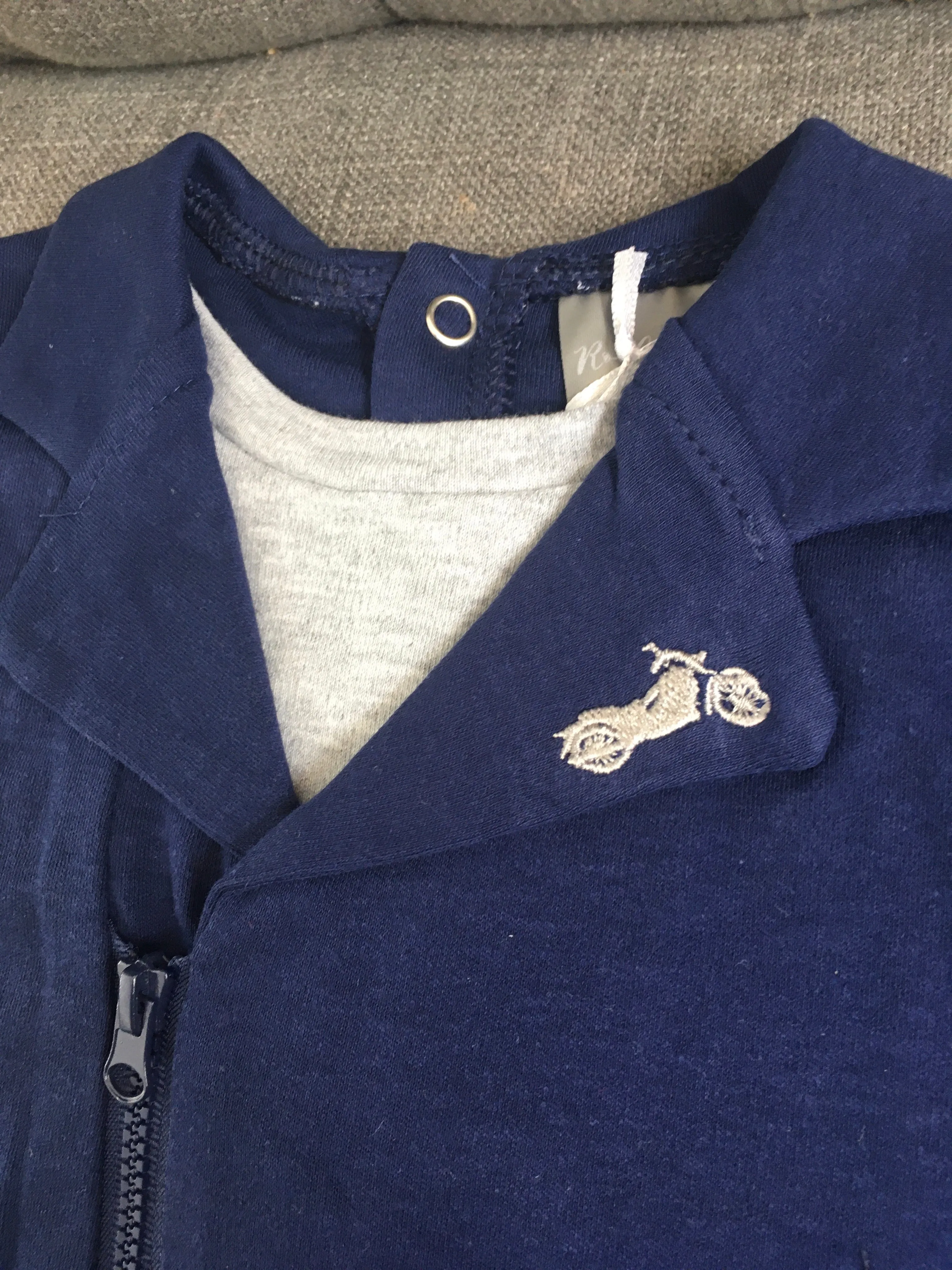 Rock a Bye Baby Navy & Grey Top & Pants Set