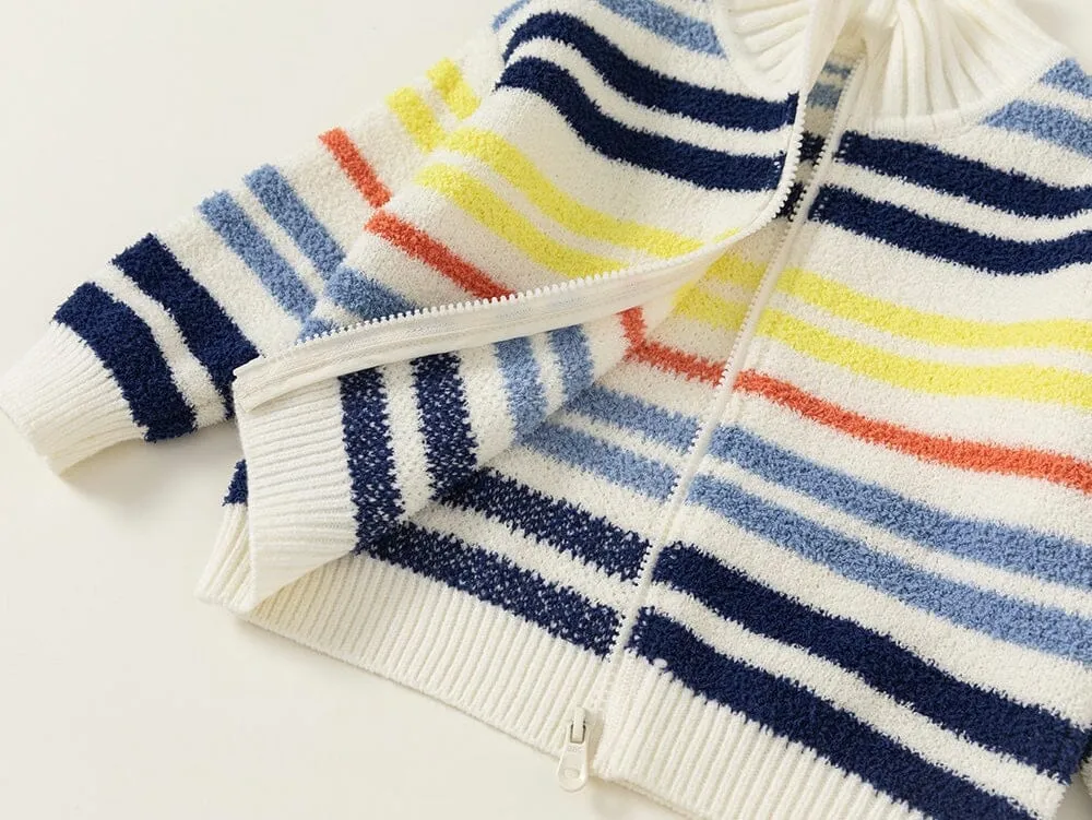 Rylee Color Striped Knit Jacket