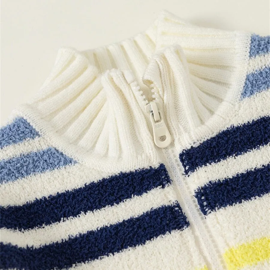 Rylee Color Striped Knit Jacket