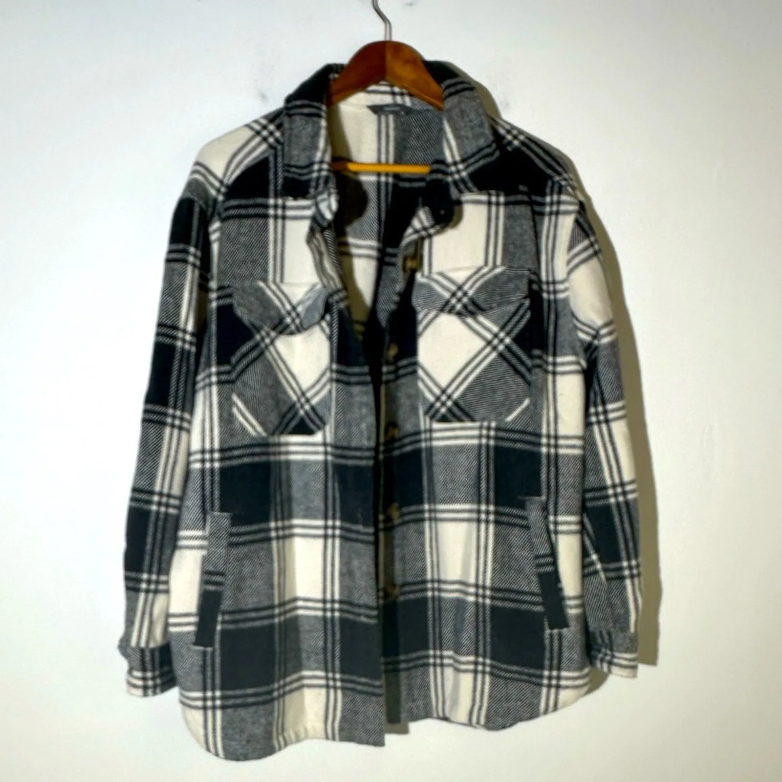 Shacket Plaid Coat