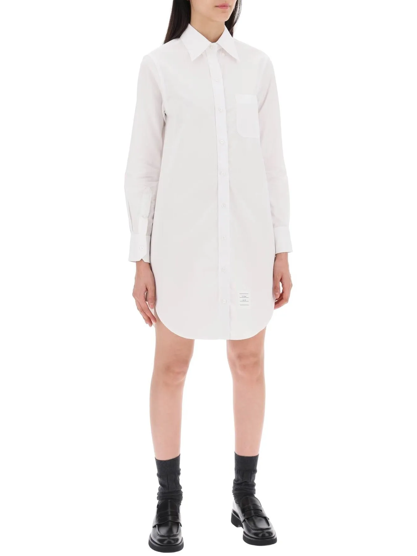 Shirt Dress in Cotton Poplin