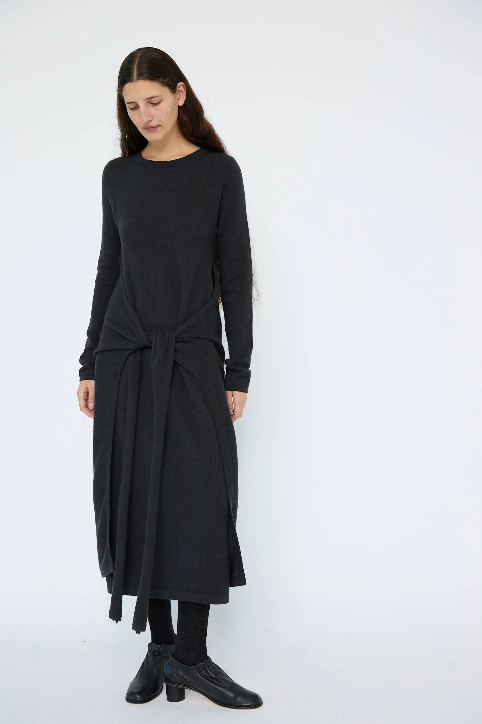 Sleeves Dress in Ink