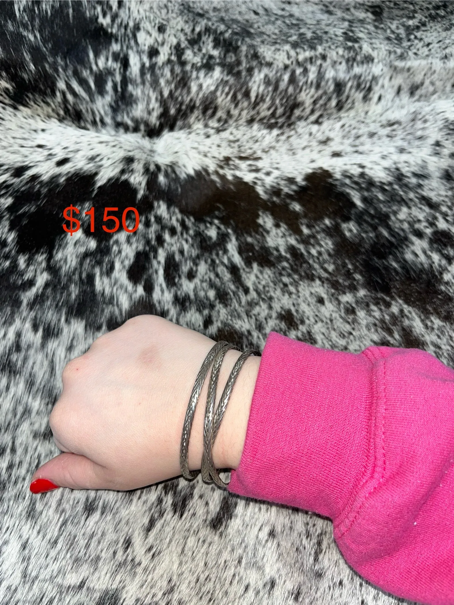 Sterling silver cuff